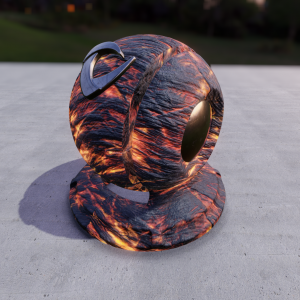 PBR Material Lava01