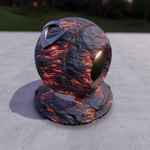 PBR Material Lava02