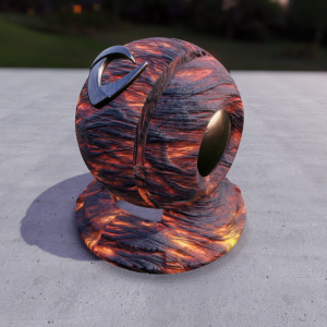 PBR Material Lava03