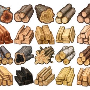 Icons: Wood, Timber, Lumber