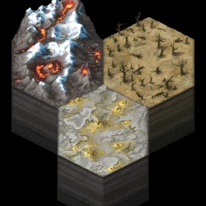 Terrain Hexes: Volcanic Wastes
