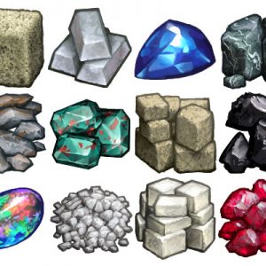 Icons: Gems, Stone, Minerals