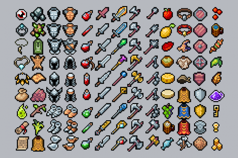 Rpg Items Retro Pack Godot Assets Marketplace