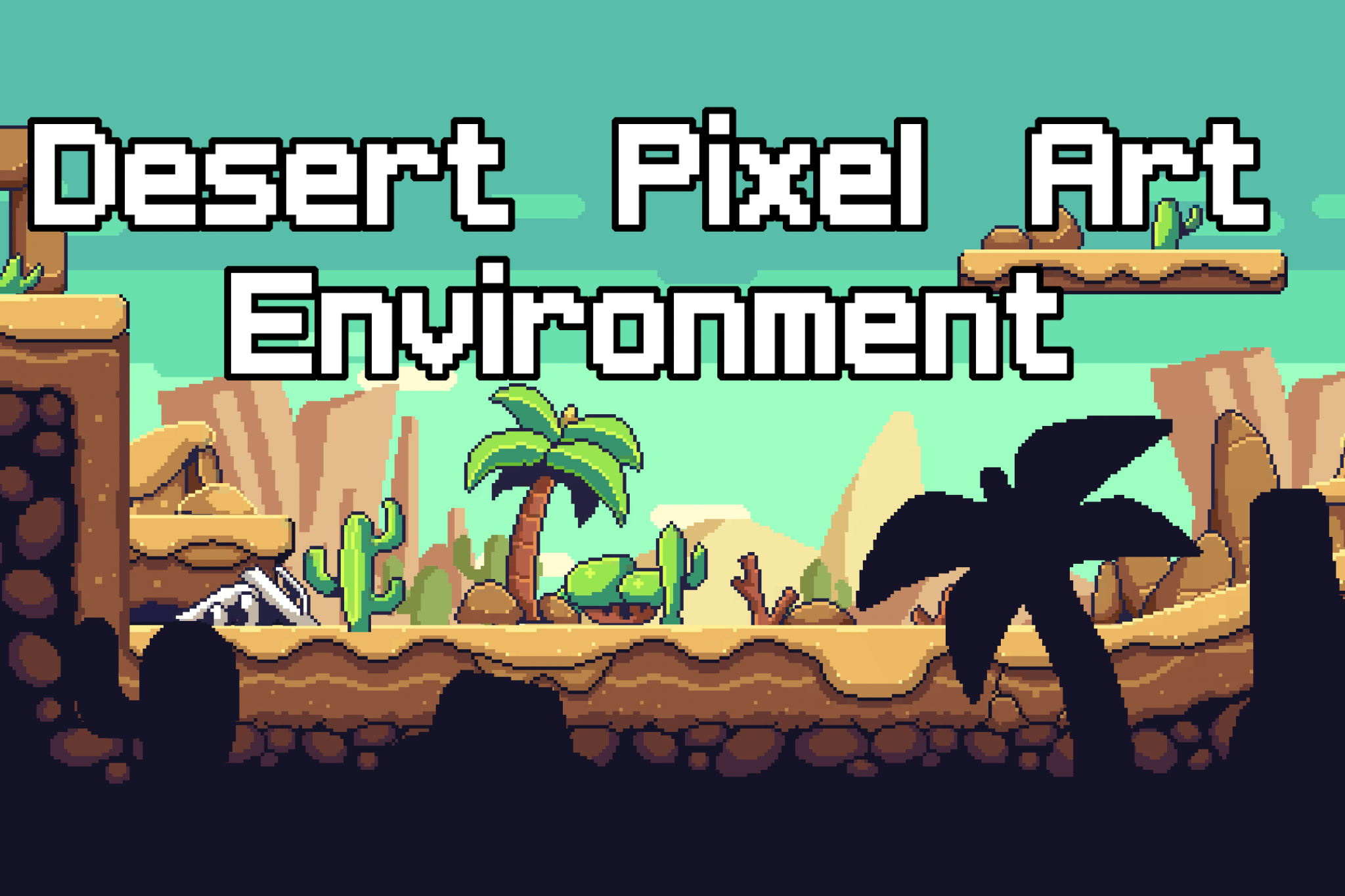 Desert Pixel Art Environment – Godot Assets Marketplace