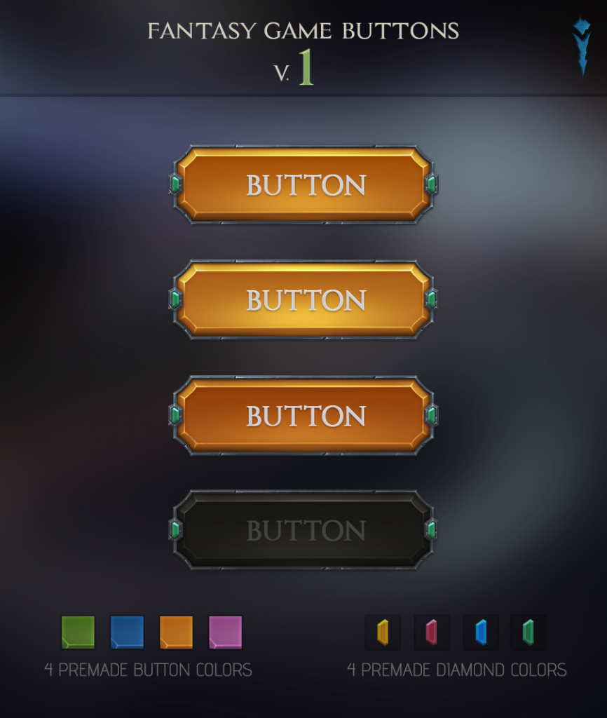 FANTASY GAME BUTTONS V.1 – Godot Assets Marketplace