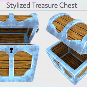 3d and 2d Treasure Chest