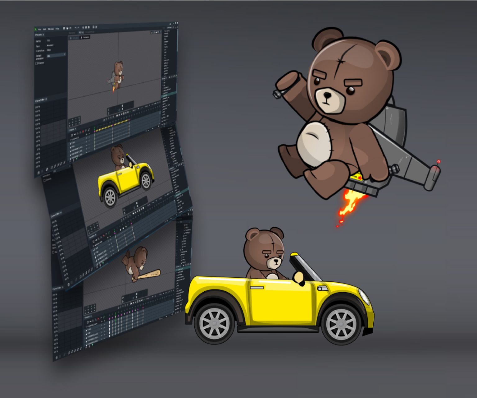 teddy bear 2d