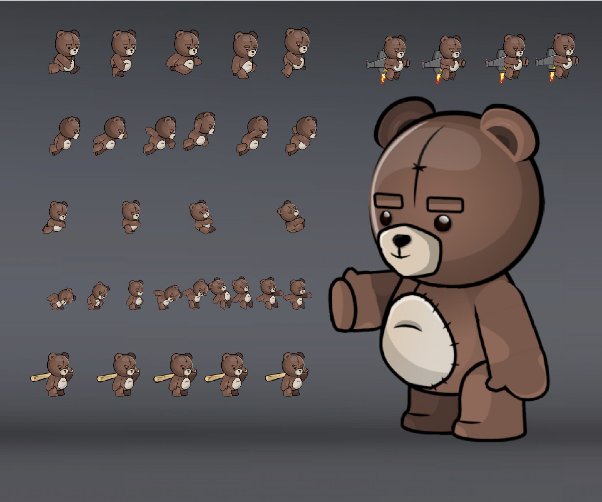 teddy bear 2d