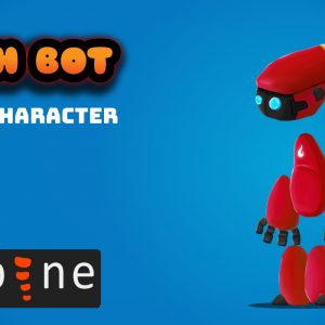 Torch Bot 2D Character