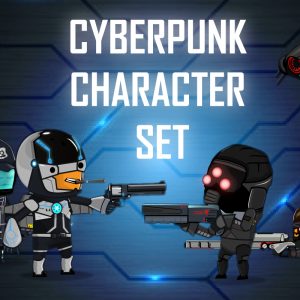 Cyberpunk Character Sprites Set