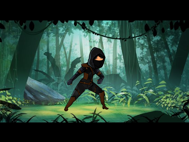 Shadow Ninja 2D Game Character Spri