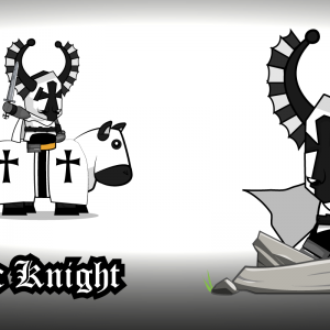 Chibi Teutonic Knight 2D Game Sprite