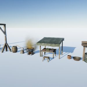 Medieval Props Set