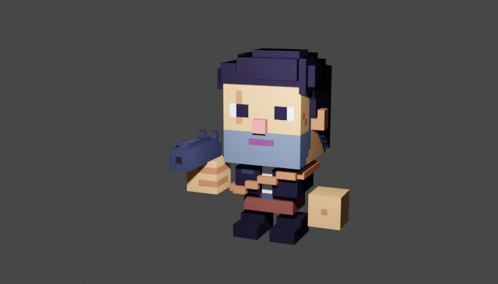 Voxel character 700x400