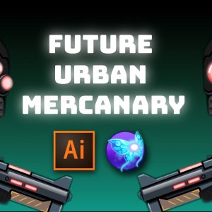 Future Urban Mercenary Game Character Sprites