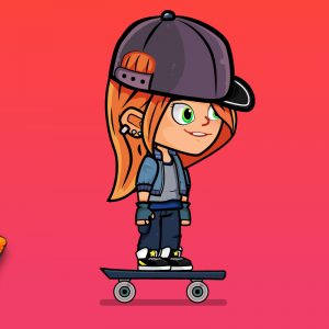 Skater Girl Character