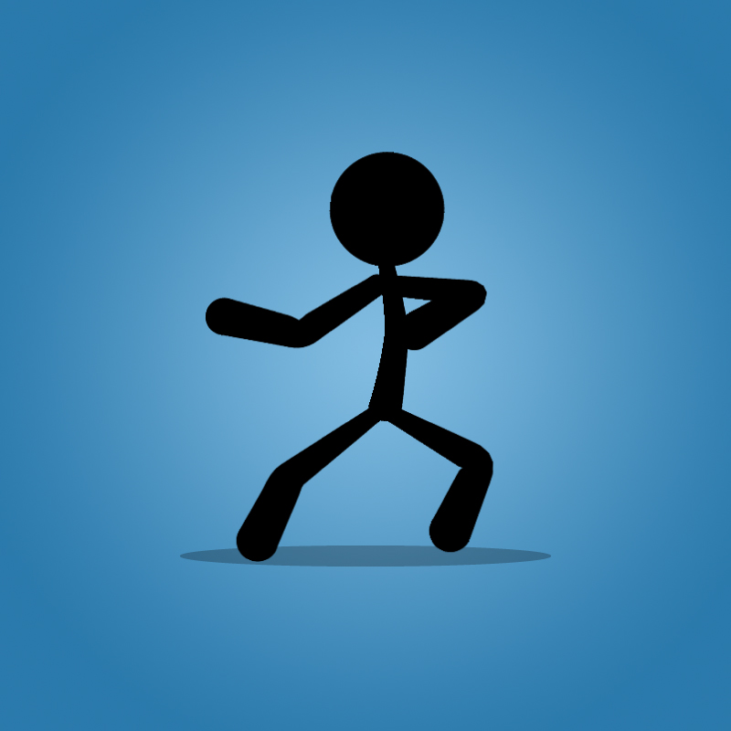 Best Free Fighter stickman Illustration download in PNG & Vector