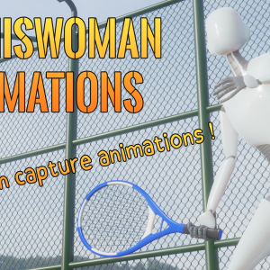 Tenniswoman animations (Motion Cast#01 Vol.1)