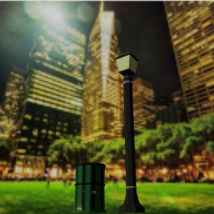 PSX Trash can and LightPost